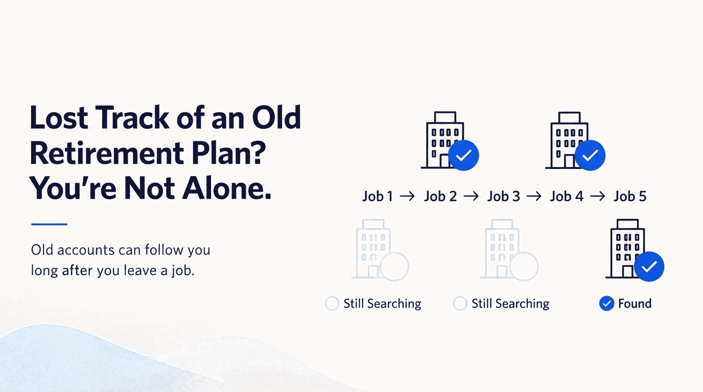 lose track of an old 401k